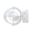 A Sirocco II 12/24V Caravan RV Fan (White) on a white background, perfect for your RV or caravan.
