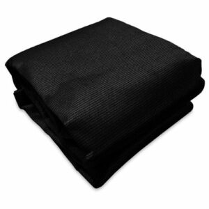 A 3.11m Black Caravan privacy screen sun shade wall to suit 11ft awning on top of a white background.