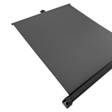 A TRA Retractable Roof Vent Skylight Blind - Dark Grey on a white background.