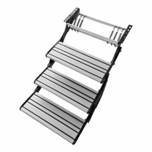 Triple Aluminium Manual Bolt on Caravan Step